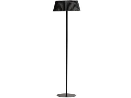 Černá zahradní solární LED lampa kave home Aldet 160 cm