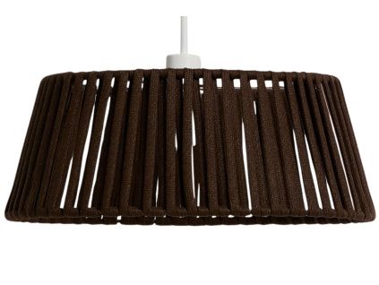 Hnědé závěsné stínidlo kave home Aldet  Ø 46 cm