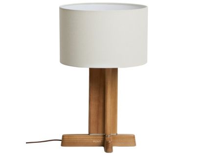 Dřevěná stolní lampa Kave Home Niani