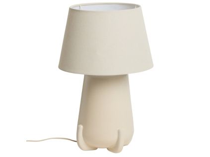 Béžová keramická stolní lampa Kave Home Odra