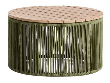 Zelený zahradní stolek kave home Dandara 60 cm