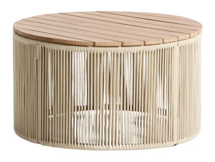 Krémový zahradní stolek kave home Dandara 70 cm