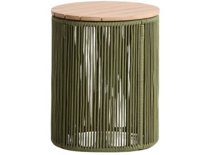 Zelený zahradní stolek kave home Dandara 40 cm