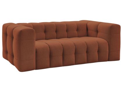 Terakotově oranžová čalouněná rozkládací pohovka Cloud 228 cm
