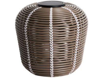 Hnědá zahradní solární lampa kave home Garoina Ø 35 cm