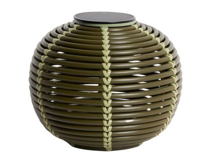 Zelená zahradní solární lampa Garoina Ø 28 cm