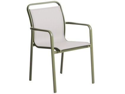 Zelená hliníková zahradní židle Kave Home Luri