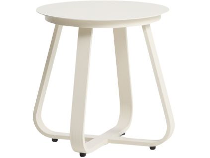 Krémový zahradní stolek kave home Tamaris Ø 48 cm