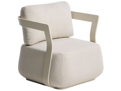 Krémové zahradní křeslo kave home Tamaris