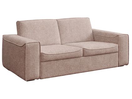 Růžová čalouněná rozkládací pohovka Mesonica Munro 205 cm