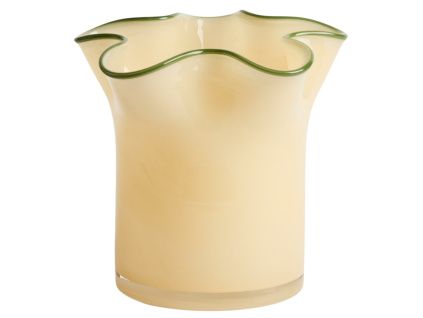 Žlutá skleněná váza Kave Home Endasi 20 cm