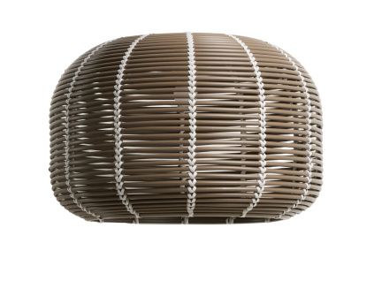 Hnědé závěsné stínidlo kave home Garoina Ø 50 cm