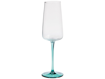 Zelená sklenička na sekt Kave Home Irides 315 ml