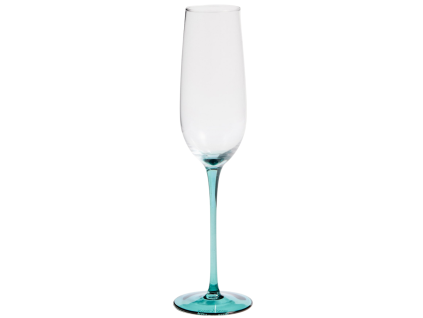 Zelená sklenička na sekt Kave Home Irides 245 ml