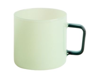 Zelený skleněný hrnek Kave Home Micla 260 ml