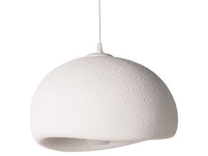 Bílé závěsné světlo Micadoni Edu 60 cm