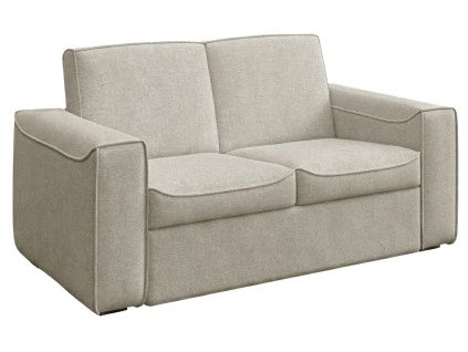 Světle béžová čalouněná rozkládací pohovka Mesonica Muno 152 cm