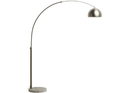 Stříbrná stojací lampa kave home Madali 160/185 cm