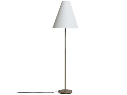Bronzová kovová stojací lampa Kave home Navat 153 cm