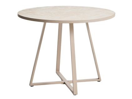 Béžový zahradní stůl kave home Tella Ø 120 cm