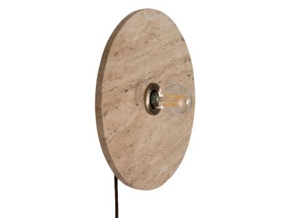 Travertinové nástěnné světlo Micadoni Doris 35 cm