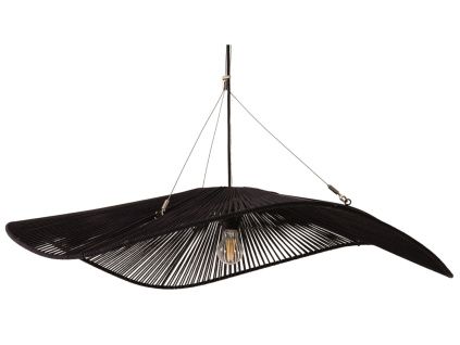 Černé závěsné světlo Micadoni Palmier 100 cm