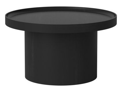 Černý dubový konferenční stolek Plateau 61 cm