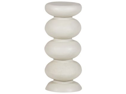Krémový kovový odkládací stolek Brilo ⌀ 29 cm