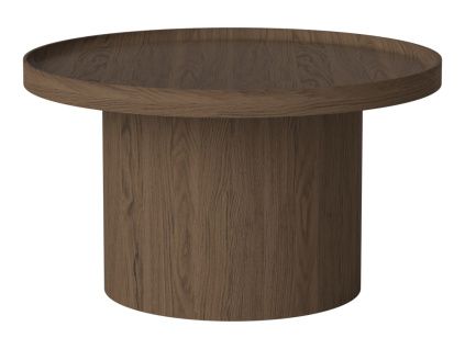 Tmavý dubový konferenční stolek Plateau 74 cm