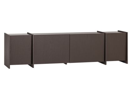 Hnědý dřevěný TV stolek Brock 200 x 44 cmNávrh bez názvu