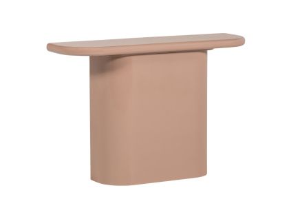 Růžový lakovaný toaletní stolek Nocta 120 x 30 cmNávrh bez názvu