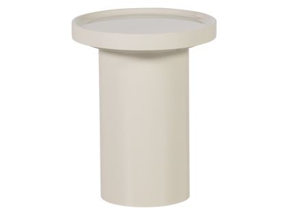 Bílý lakovaný odkládací stolek Veluna ø 40 cm