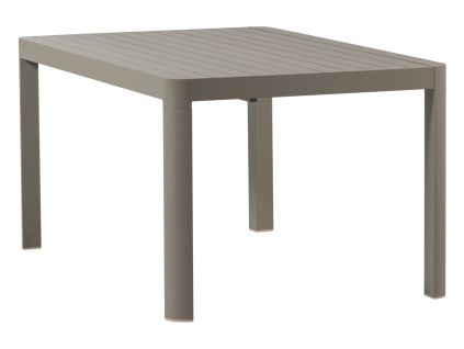 Béžový kovový rozkládací zahradní stůl Ovara 150 x 150 cm