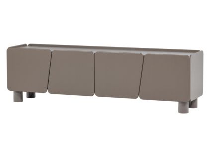 Šedý borovicový TV stolek Root 200 x 45 cmNávrh bez názvu