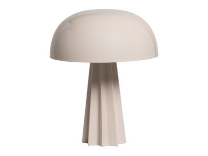 Béžová kovová stolní lampa Virel