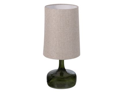 Zelená skleněná stolní lampa Luma 60 cm
