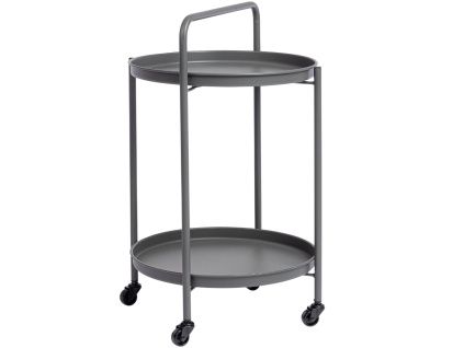 Šedý zahradní servírovací stolek Bizotto Austin 45 cm