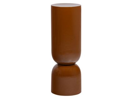 Oranžový kovový odkládací stolek ø 32 cm
