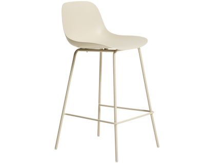 Béžová plastová barová židle Kave Home Altea 65 cm