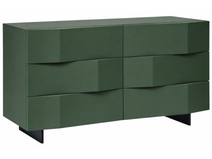 Olivově zelená komoda Marco Barotti Linea Diamond 120 x 45 cm