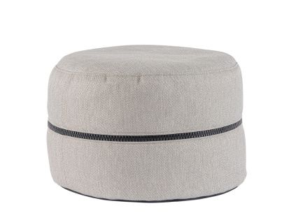 Světle šedý puf Bizzotto Gulizar Ø 50 cm