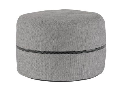 Šedý puf Bizzotto Gulizar Ø 50 cm