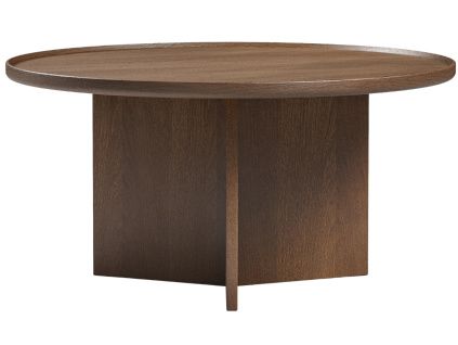 Ořechový konferenční stolek Woodman Cala ⌀ 83 cm