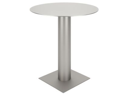 Stříbrný kovový bistro stolek Kit 70 cm