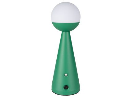 Zelená kovová dobíjecí stolní LED lampa ZUIVER BELLO