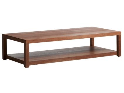 Hnědý dřevěný konferenční stolek Kave Home Norani 150 x 70 cm
