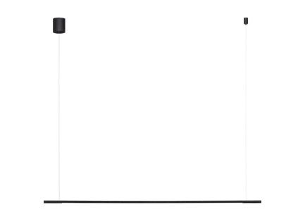 Černé kovové závěsné LED světlo Nova Luce Brillia 120 cm