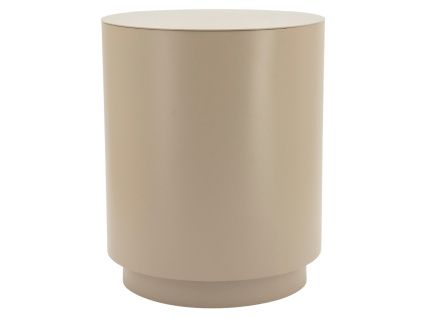 Béžovošedý kovový odkládací stolek Mesita 37 cm