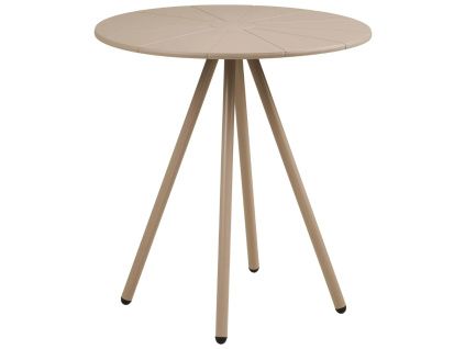 Béžový plastový zahradní bistro stůl Letta ø 70cm