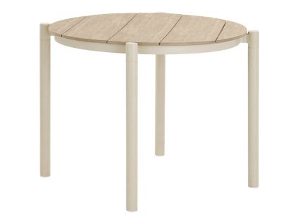 Plastový zahradní jídelní stůl Ela ø 90 cm